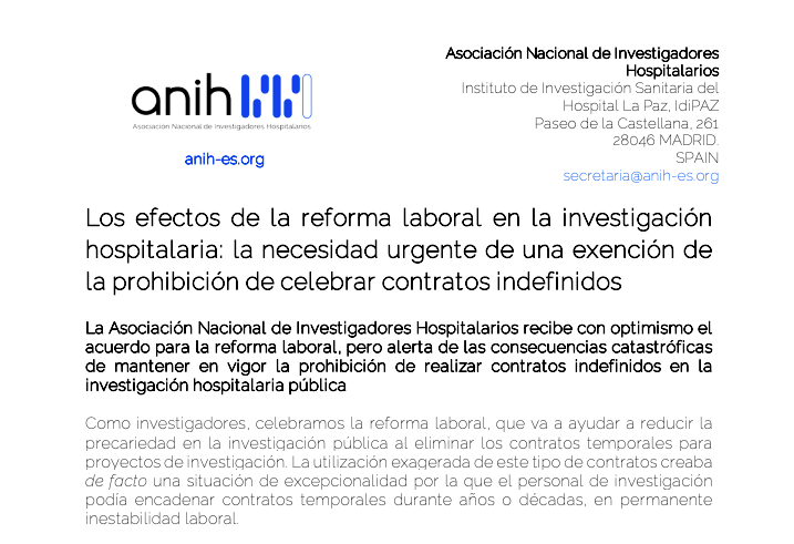 Nota de prensa Reforma Laboral